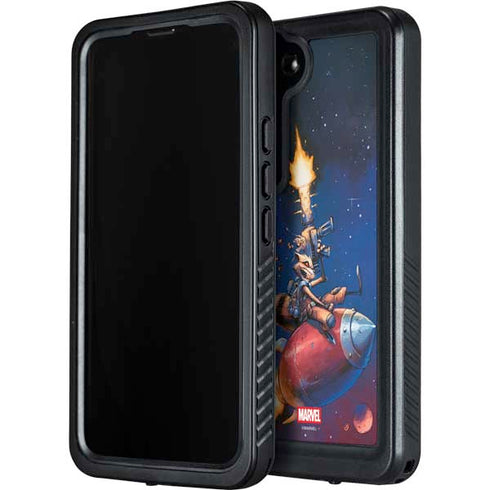 Marvel Rocket Raccoon Rocket Ride Galaxy S24 Waterproof Case